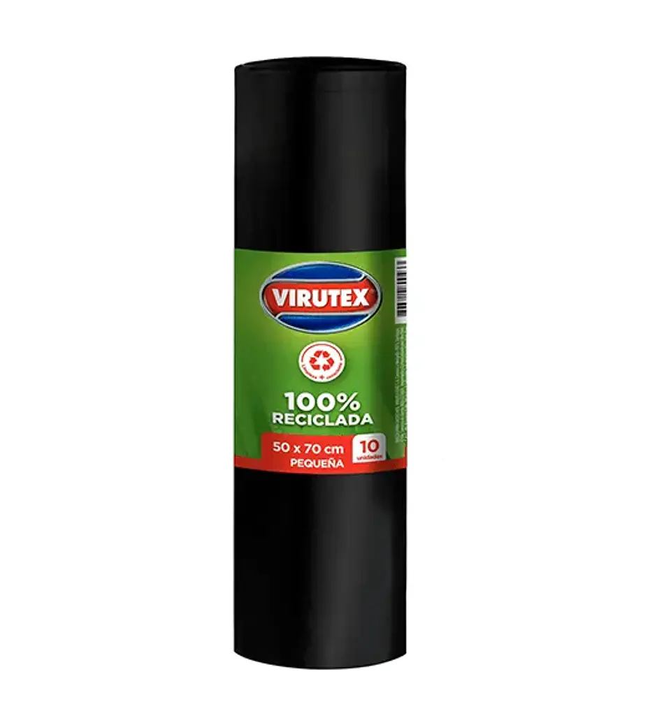 Bolsas de Basura Biorollo 50×70cm 10 unidades - VIRUTEX 1