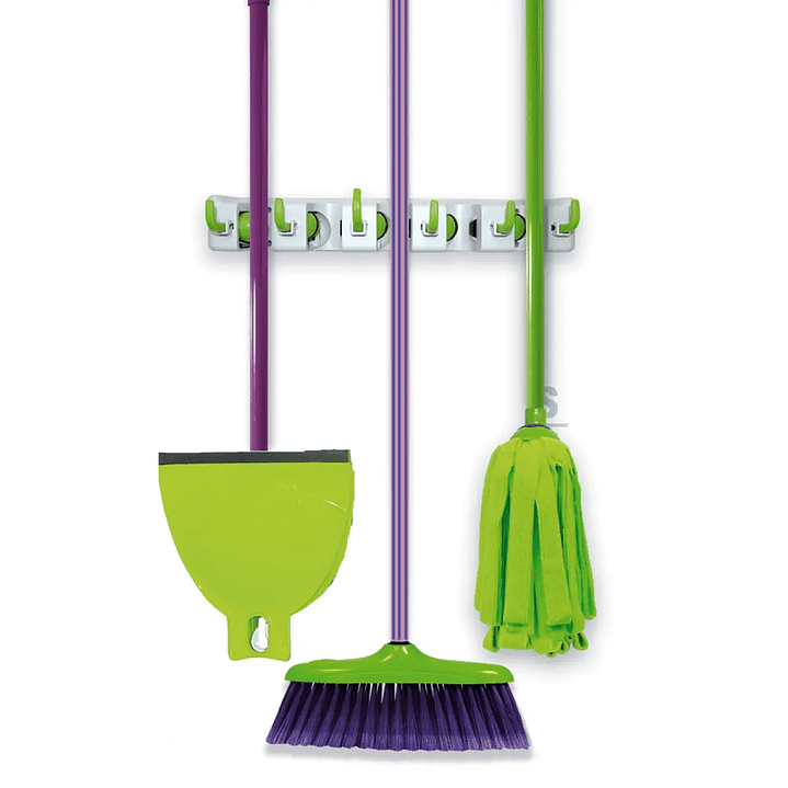 Organizador de Mopas y Escobas 9.5x44x7cms - VIRUTEX 1