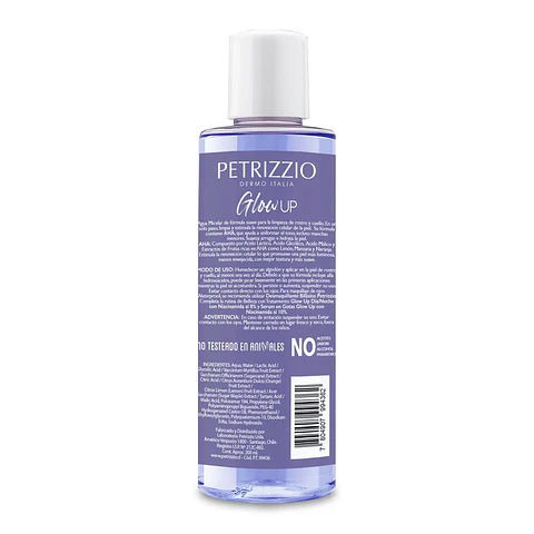 Agua Micelar AHA Glow Up 200 ml - PETRIZZIO
