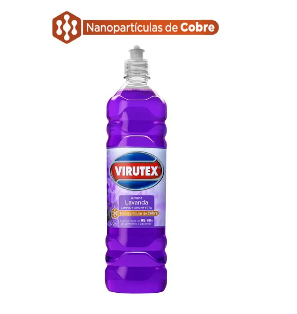 LIMPIADOR DESINFECTANTE LAVANDA 900 ML VIRUTEX 1