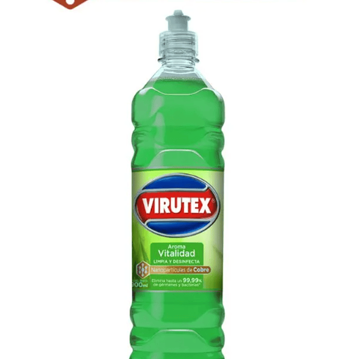 LIMPIADOR DESINFECTANTE VITALIDAD 900ML VIRUTEX 1
