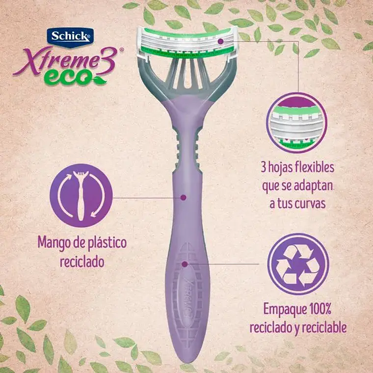 Máquina Afeitar Xtreme Eco x4 - SCHICK 3