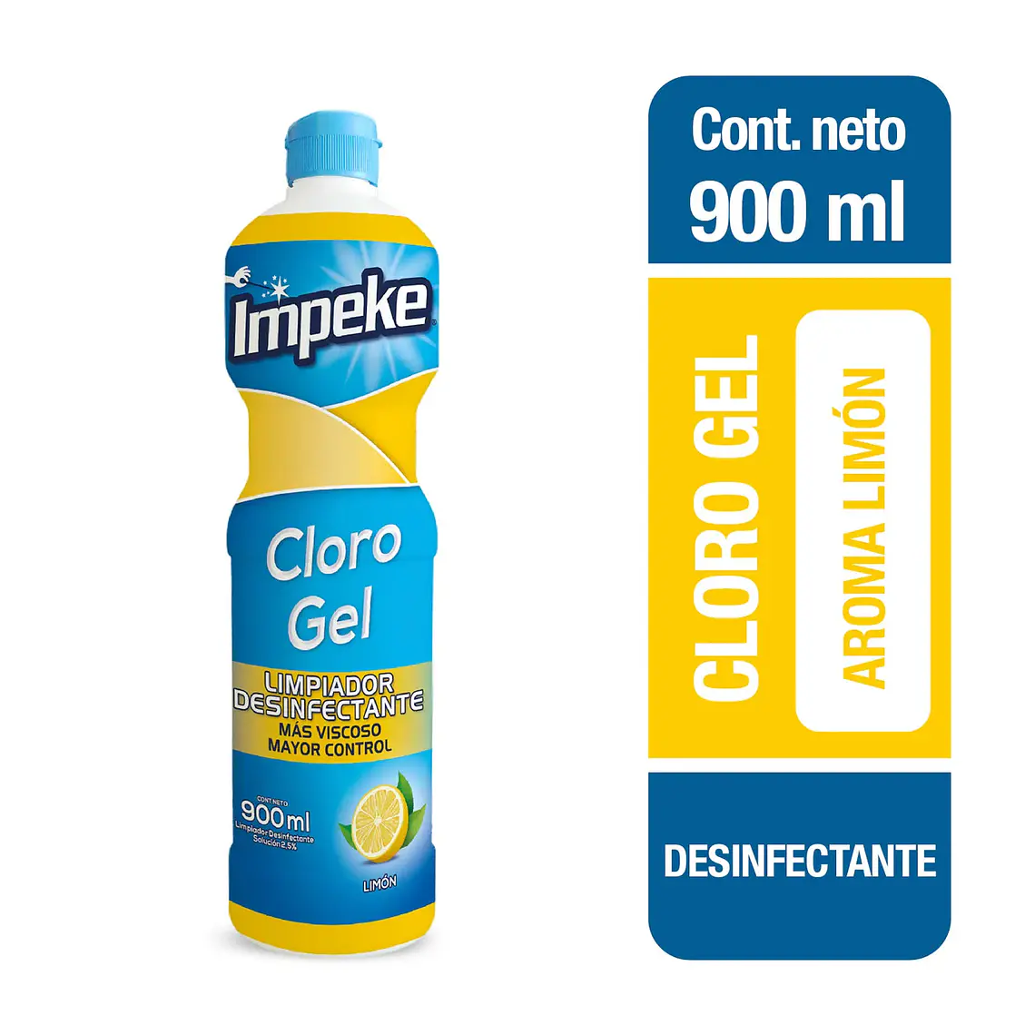 Cloro Gel Aroma Limón 900ml - IMPEKE 1
