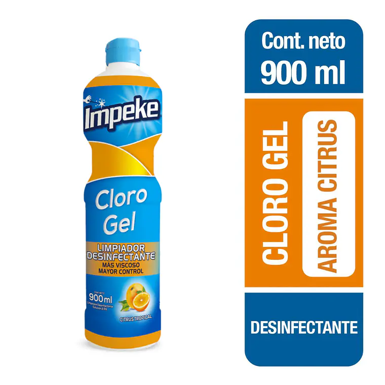 Cloro Gel Citrus 900ml - IMPEKE 1