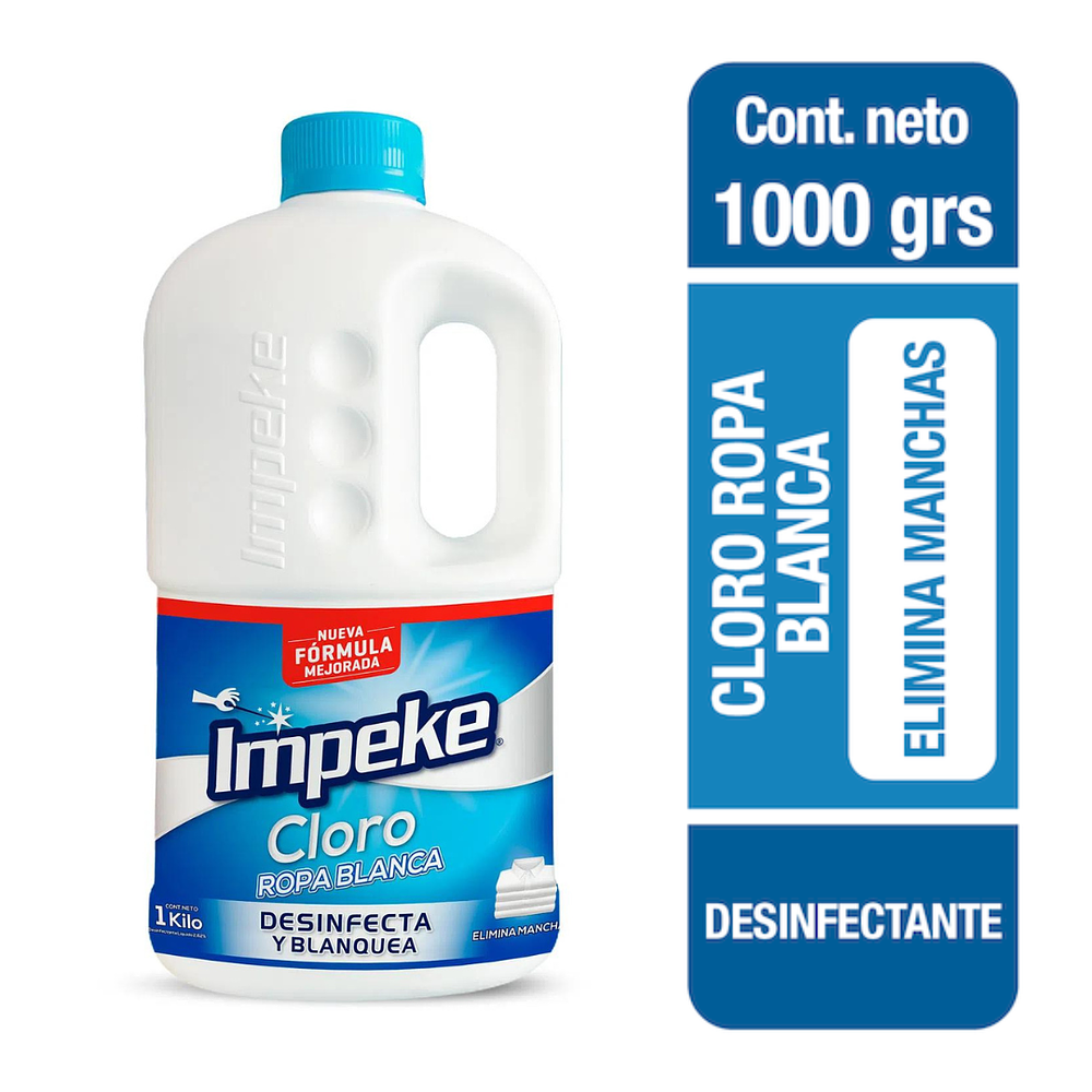 Cloro Ropa Blanca 1000gr - IMPEKE