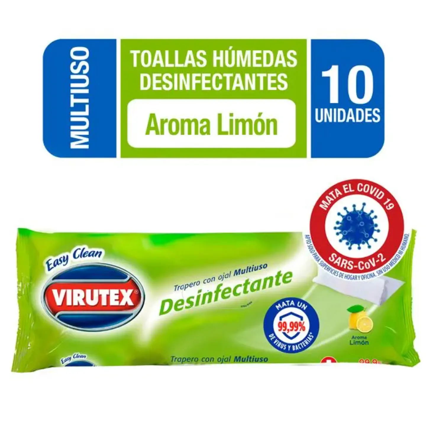  Trapero Húmedo Desinfectante Piso X 10 VIRUTEX 1