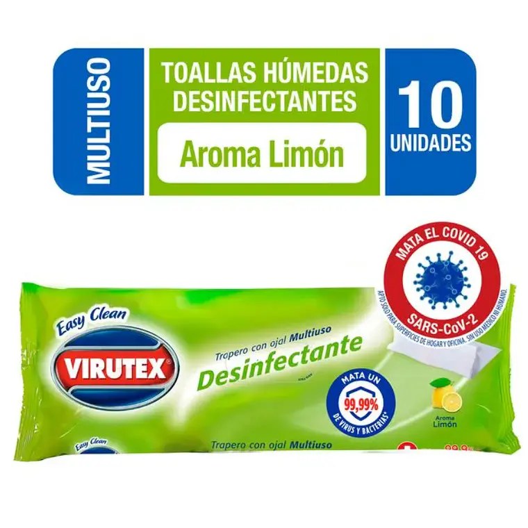  Trapero Húmedo Desinfectante Piso X 10 VIRUTEX 1