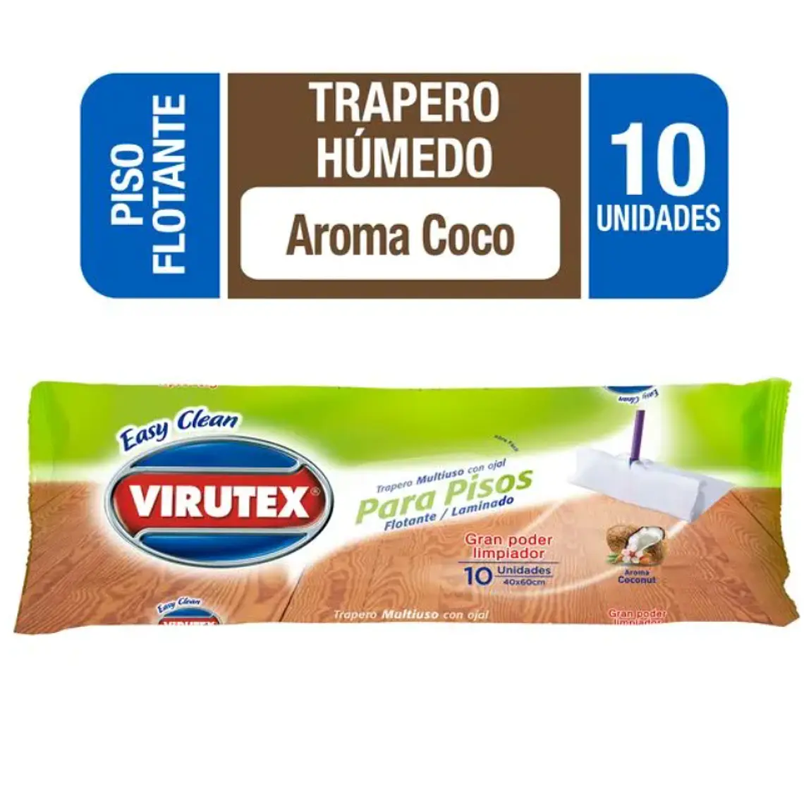 Paño Piso Flotante Con Ojal 10 Un VIRUTEX 1