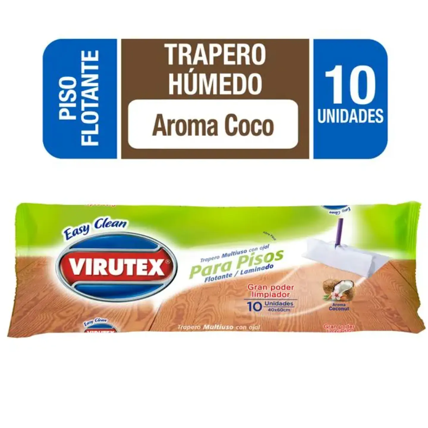 Paño Piso Flotante Con Ojal 10 Un VIRUTEX 1