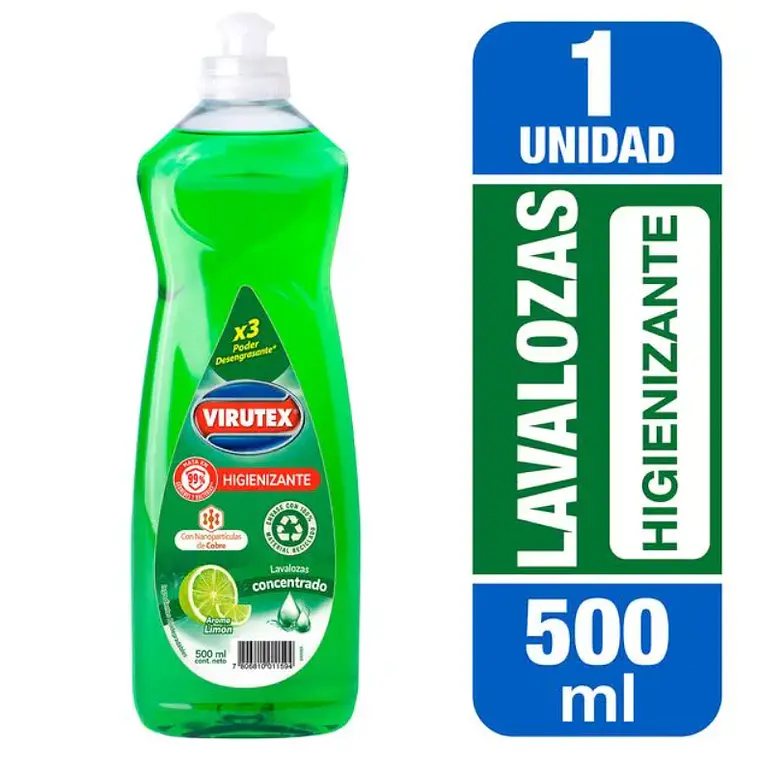 Lavaloza Higienizante 500 ML VIRUTEX 1