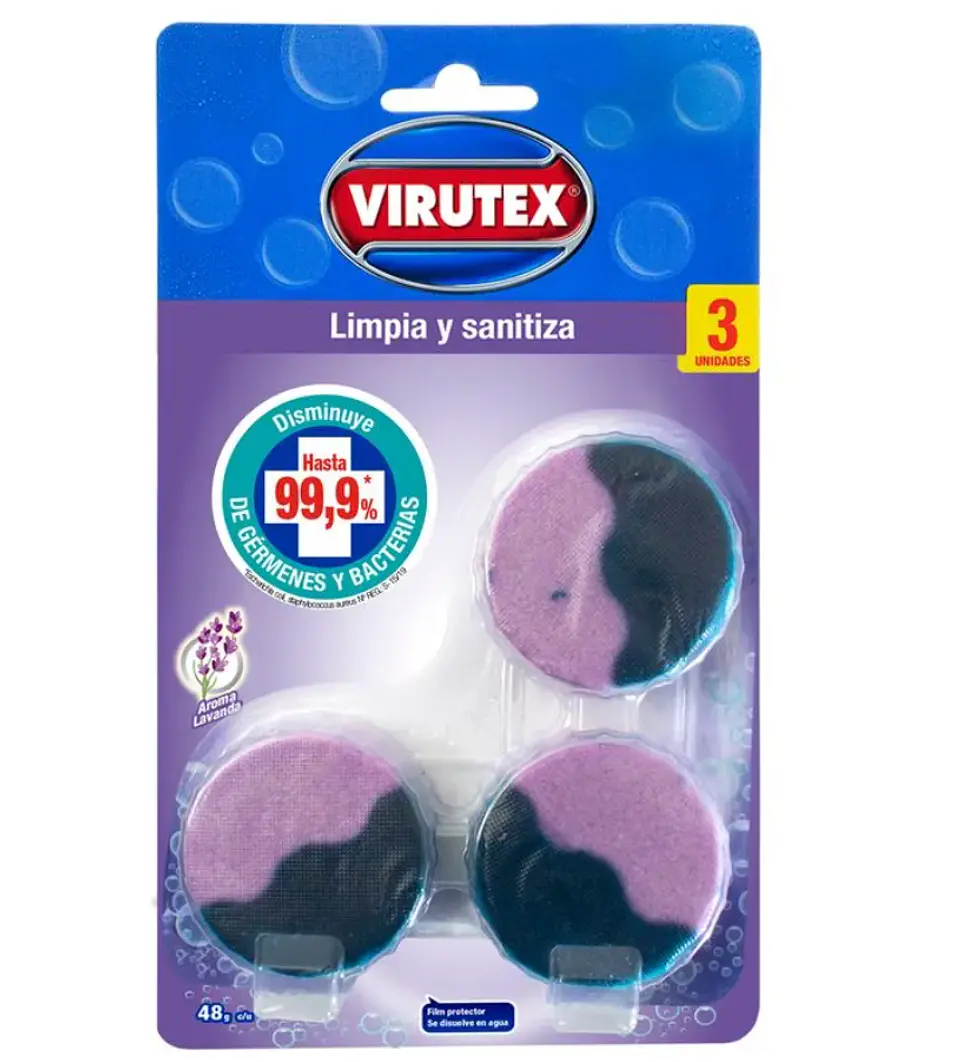 Pastilla Inodoro Estanque Lavanda X3 VIRUTEX 1