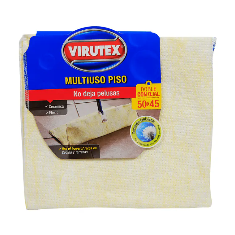 Trapero Algodon Doble Con Ojal 45 X 50 Clasica VIRUTEX 1