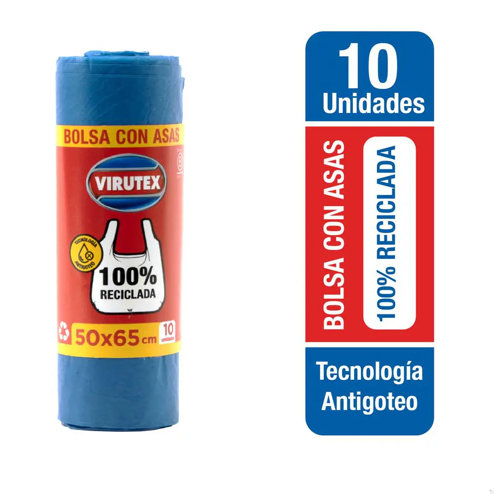 Bolsa Para Basura Asas 50X65 VIRUTEX 1