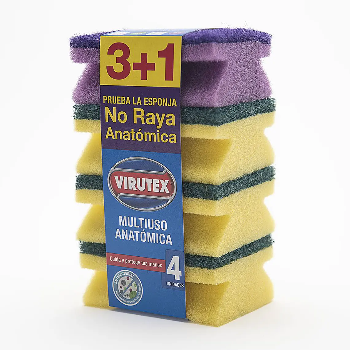 Esponja Acanalada 3+1 Clasica Virutex 1