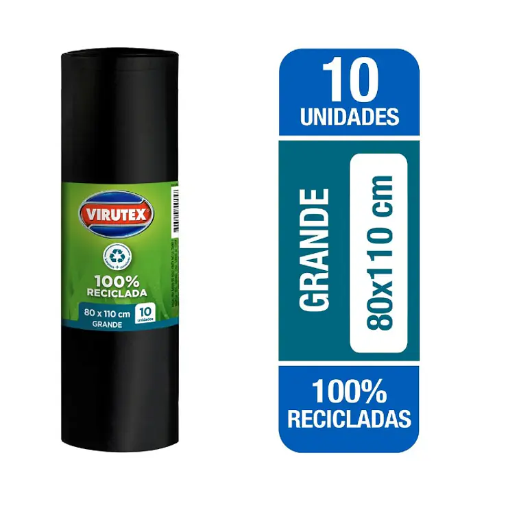  Bolsas De Basura Bio Rollo 80 x 110 cm VIRUTEX  1