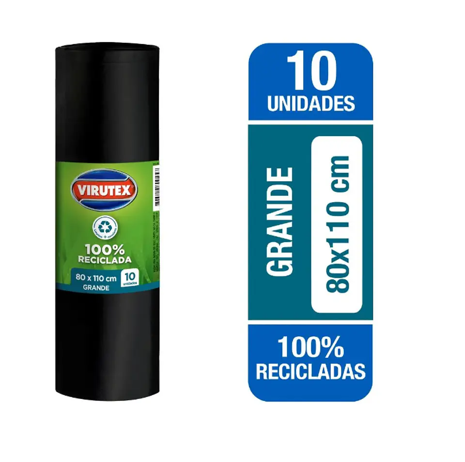  Bolsas De Basura Bio Rollo 80 x 110 cm VIRUTEX  1