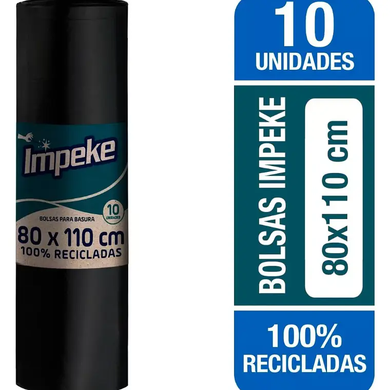 Bolsas Para Basura Economicas 80 X 110 Cm 10 Unidades Impeke 1