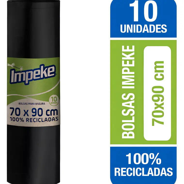 Bolsas Para Basura Economicas 70 X 90 Cm 10 Unidades Impeke 1