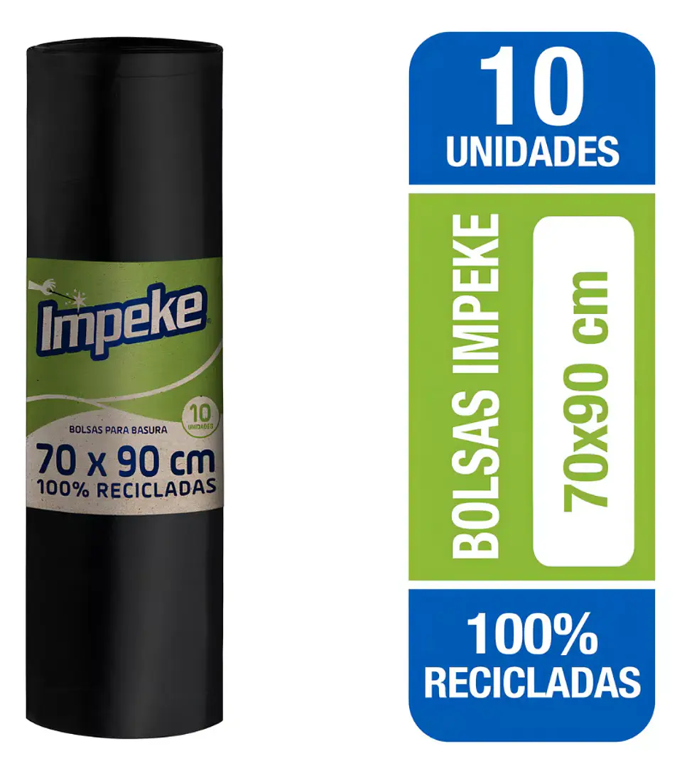 Bolsas Para Basura Economicas 70 X 90 Cm 10 Unidades Impeke 1