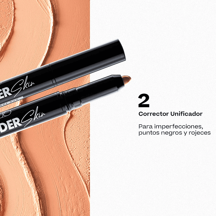 Corrector + iluminador Camouflage Duo Wonder Skin - PETRIZZIO 5