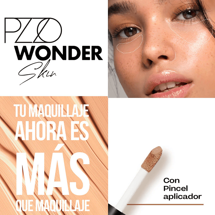 Corrector de Ojeras Wonder Skin Concealer Medium 02 PETRIZZIO 2
