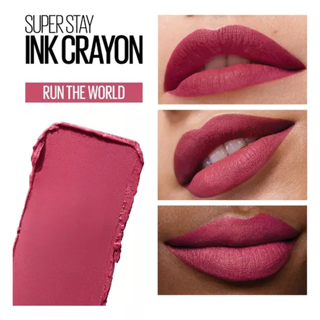 Labial Super Stay Ink Crayon Run The World - MAYBELLINE 2