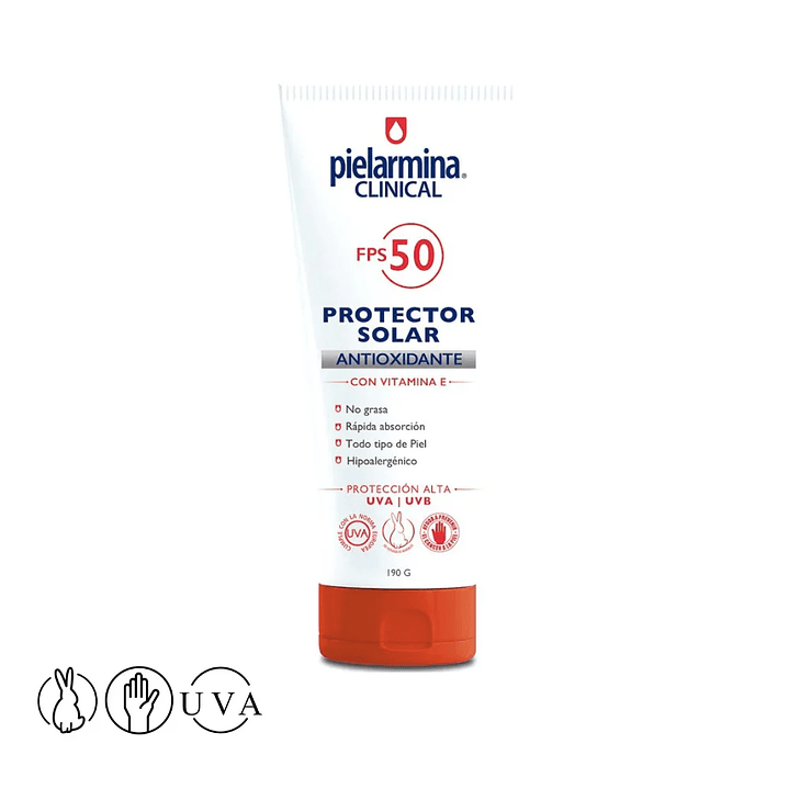 Protector Solar PIELARMINA CLINICAL Adulto Fps 50 Con Vitamina E  190 g - PETRIZZIO 2
