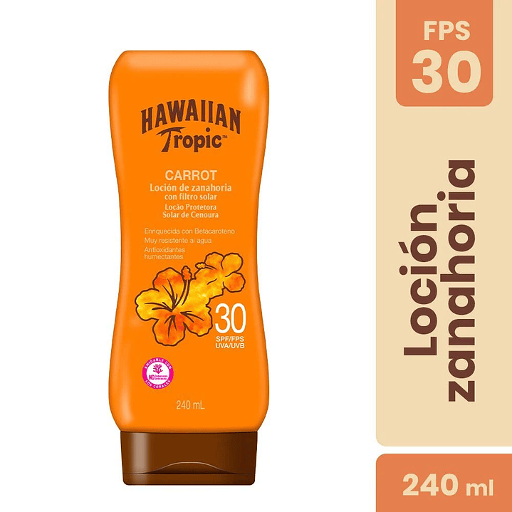 Protector Solar Carrot Fps 30 240 mL - HAWAIIAN TROPIC 1