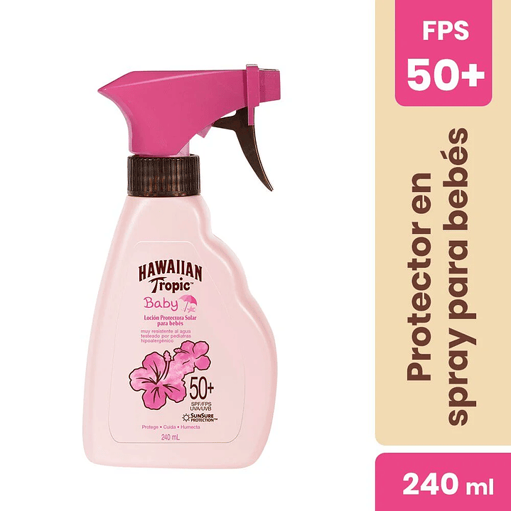 Protector Solar Baby Trigger Spray Fps 50+ 240 mL - HAWAIIAN TROPIC 1