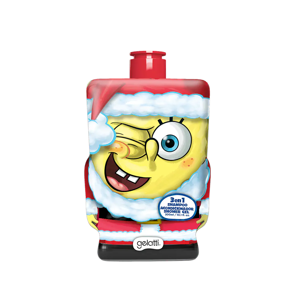 Shampoo Bob Esponja Santa 300ml 1