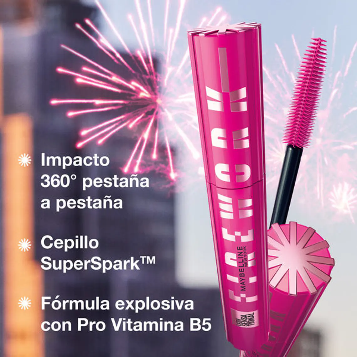 Máscara de Pestañas Lash Sensational Firework Waterproof (SIN BLISTER) - MAYBELLINE 3