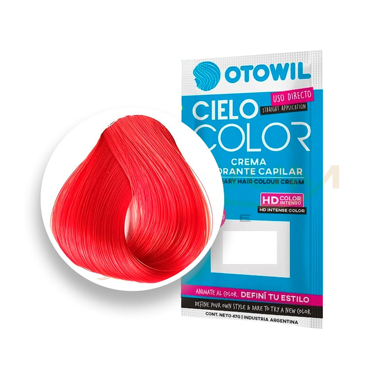 Sachet Tintura ROJO cielo color 47 grm sin amoniaco - OTOWIL 1