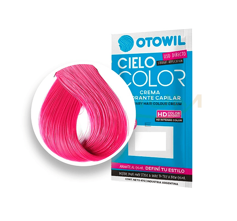 Sachet Tintura FUCSIA cielo color 47 grm sin amoniaco - OTOWIL