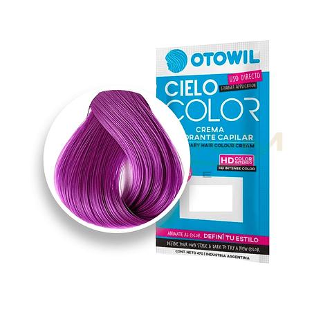 Sachet Tintura LILA cielo color 47 grm sin amoniaco - OTOWIL