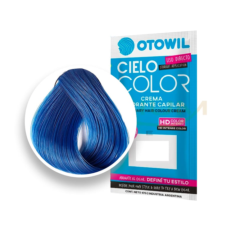 Sachet Tintura AZUL FRANCIA cielo color 47 grm sin amoniaco - OTOWIL 1