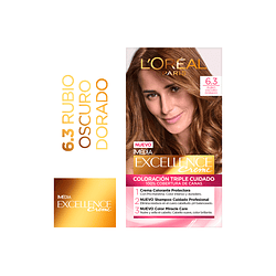 Tintura de Cabello Excellence Creme - LOREAL RUBIO OSCURO DORADO 6.3 