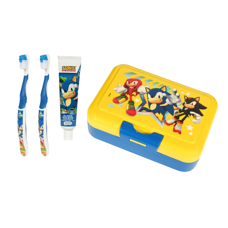 Lonchera Sonic Pasta de Dientes + 2 Cepillos - GELATTI 1