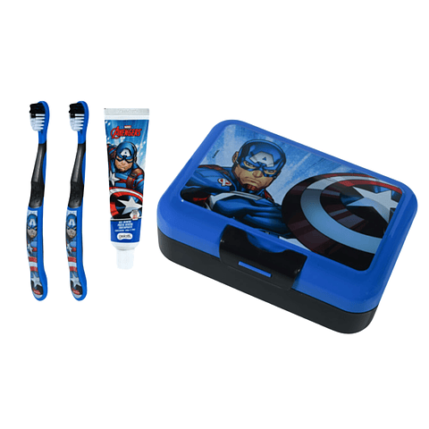 Lonchera Avengers Pasta de Dientes + 2 Cepillos - GELATTI