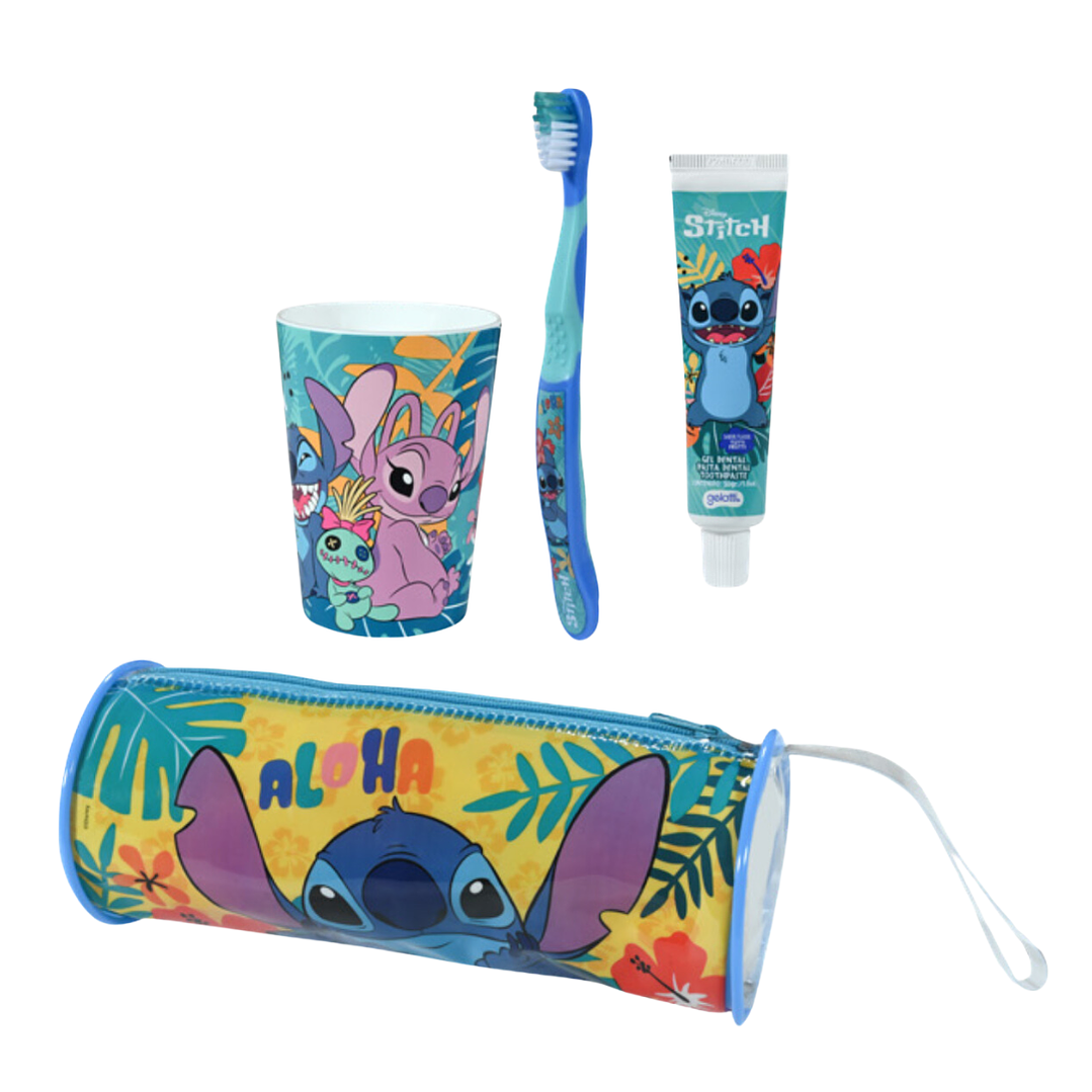 Estuche Stitch Set Pasta de Dientes 50g + Cepillo + Vaso - GELATTI 1