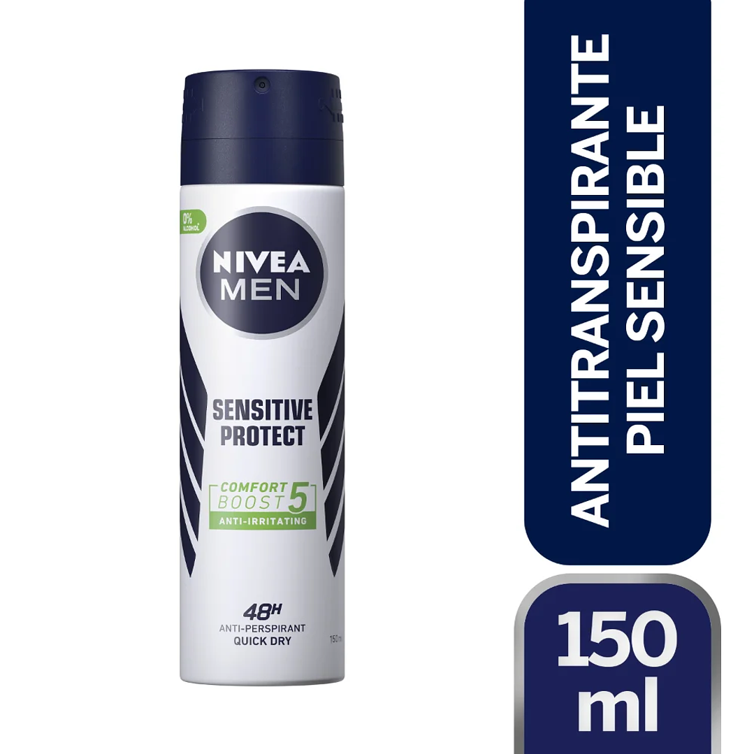 Desodorante Spray Nivea Men Sensitive Protect 150ml - NIVEA 1