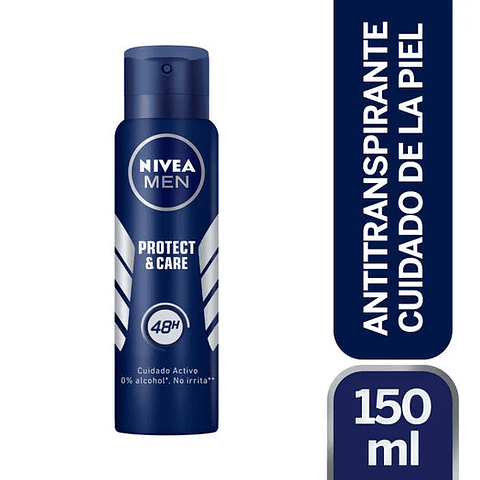 Antitranspirante en Spray Protect & Care MEN - NIVEA
