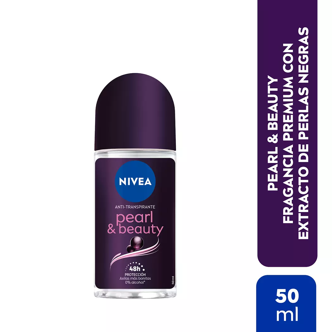 Desodorante Roll On NIVEA Pearl & Beauty Black 50ml - NIVEA 1