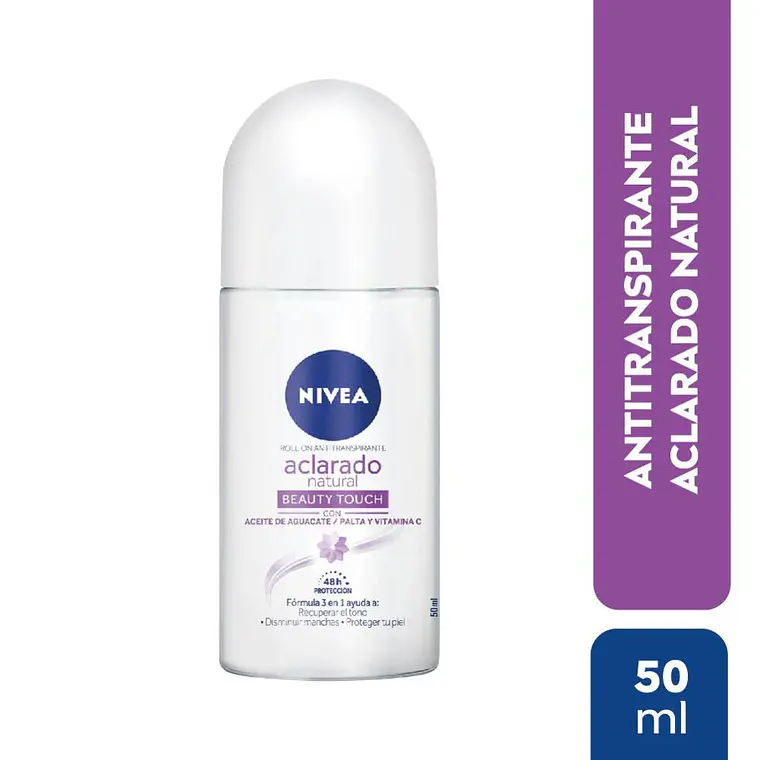 Desodorante Aclarado Natural Beauty Touch Roll On - NIVEA 1