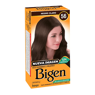 Tinte Permanente Polvo Mujer 56 Negro Claro - BIGEN