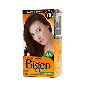 Tinte Permanente Polvo Mujer 76 Castaño Cobrizo - BIGEN