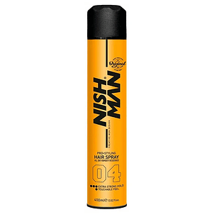Laca NishMan Pro Styling Hair Spray 04 Extra Duro 400ml - NISHMAN