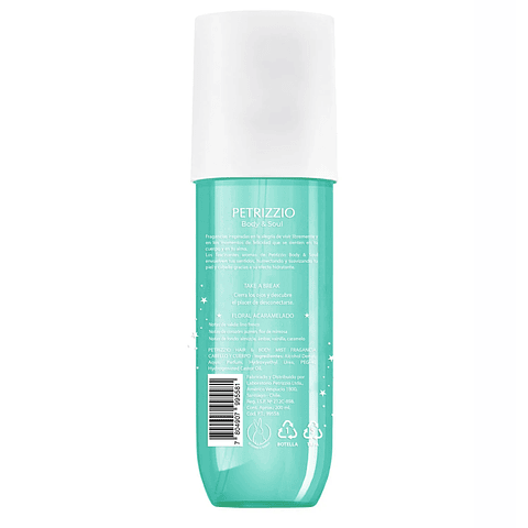 Fragancia Hair & Body Mist Take a Break 200 ML - PETRIZZIO 