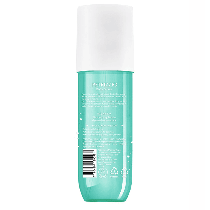 Fragancia Hair & Body Mist Take a Break 200 ML - PETRIZZIO  2