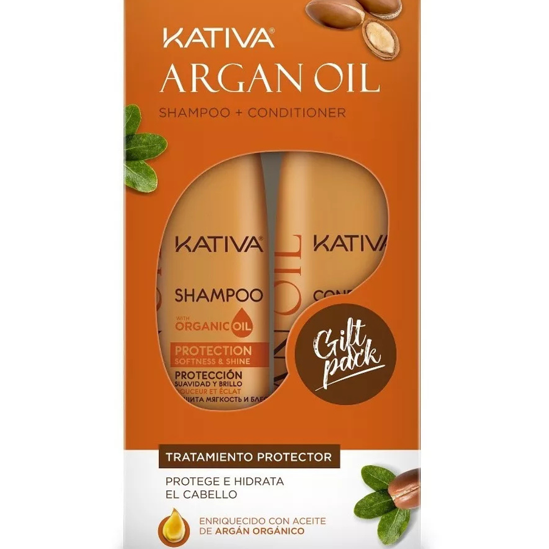 Pack Shampoo + Acondicionador Argan Kativa 250 ML - KATIVA 1