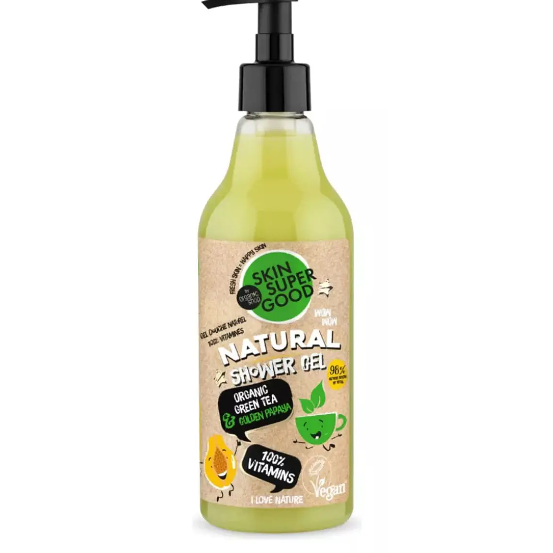 Gel De Ducha Natural 100% Vitaminas 500 ML - SKIN SUPER GOOD 1